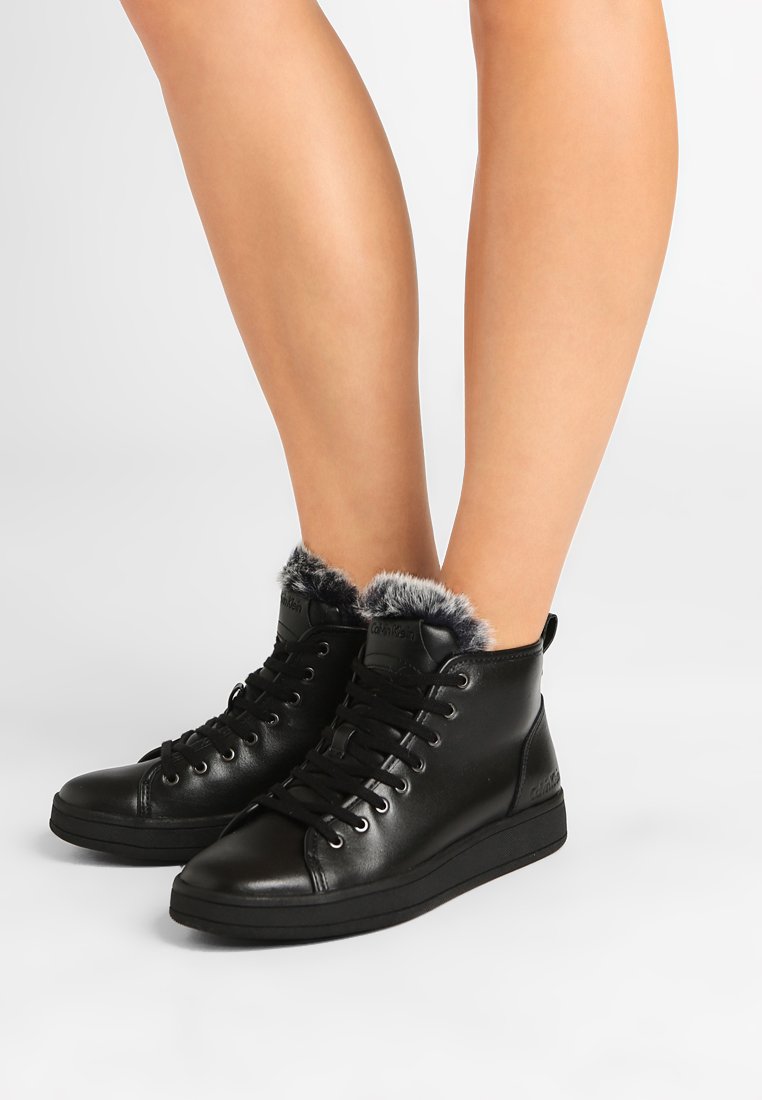 calvin klein black high tops