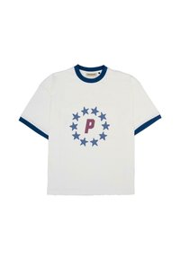 STARS CONTRAST - Apdrukāts T-krekls - off white blue