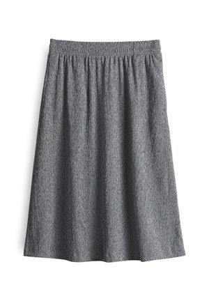 OPUS REGULAR MIDI FIT A-LINIE CRINKLE - A-line skirt - coal blue