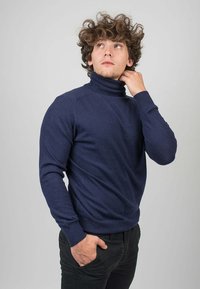 Dalle Piane Cashmere TURTLENECK - Jumper - blu