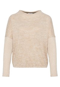 OPUS Stickad tröja - beige