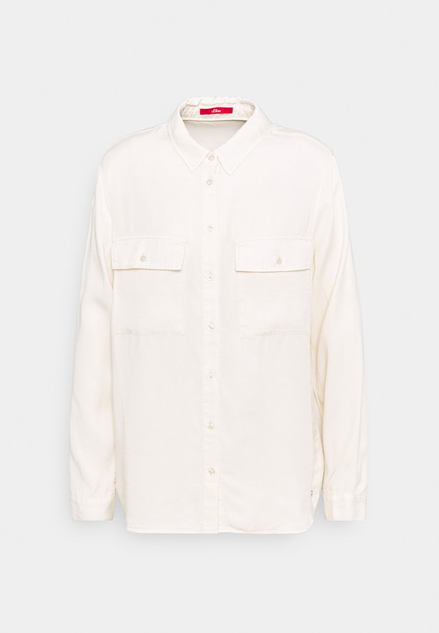 Button-down blouse - light sand