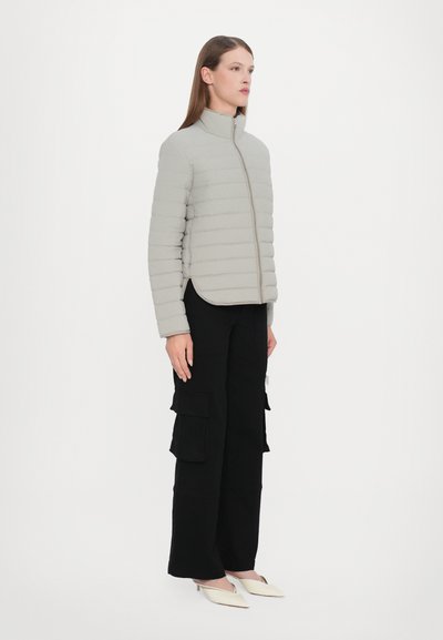 CLOSED QUILTED ZIP JACKET - Žieminė striukė - mud grey