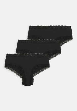 EMELIE BRAZILIAN 3 PACK - Trumpikės - black