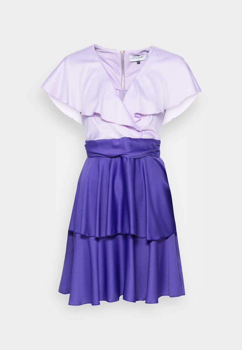 Damen Freizeitkleider | Closet CLOSET LONDON FRILL DRESS Cocktailkleid/festliches Kleid lilac/flieder - GH10363 Damen Freizeitkleider | Closet CLOSET LONDON FRILL DRESS Cocktailkleid/festliches Kleid lilac/flieder - GH10363