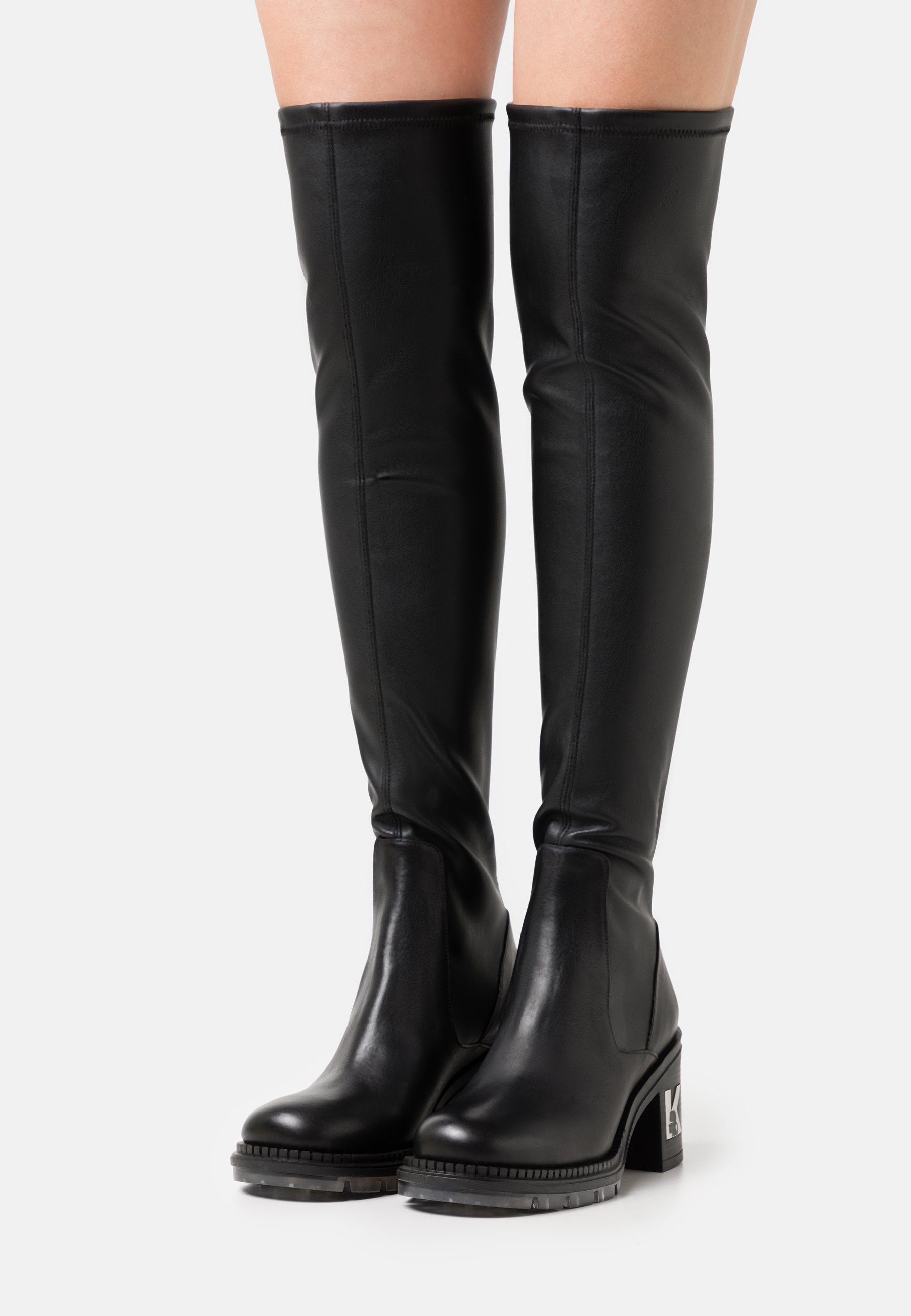 KARL LAGERFELD LANCER II HI LEG BOOT - Overknees - black/schwarz