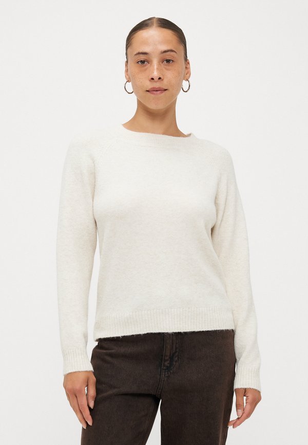 VMDOFFY O NECK - Strickpullover - birch melange