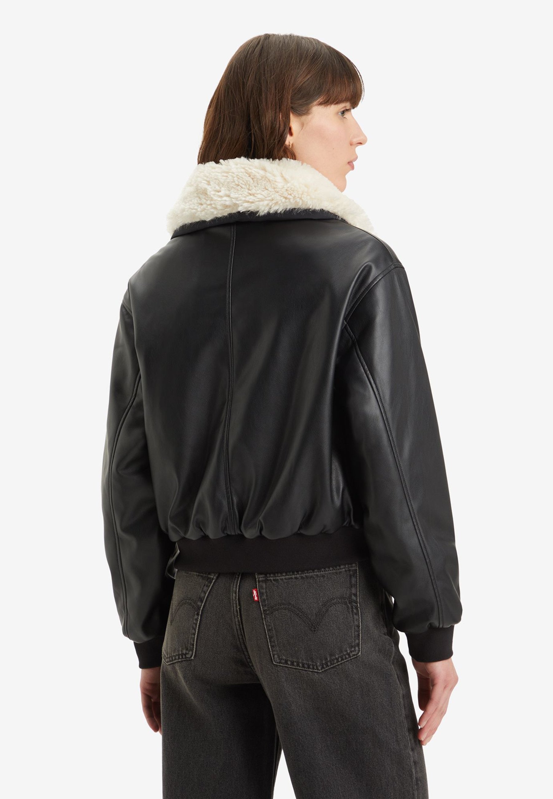 Levi's® HARPER HERITAGE JACKET - Faux leather jacket - caviar