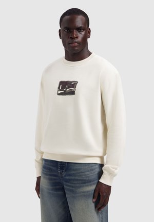 Pure Path, LOOSE FIT CREWNECK LS SWEATERS - Sweater - ecru