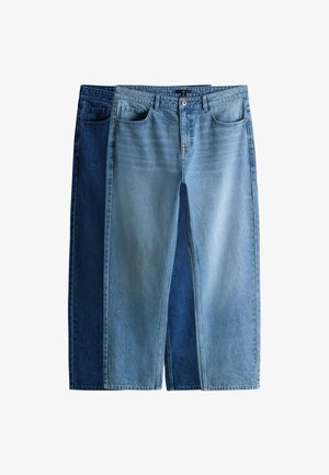 THE SET 2 PACK - Jeans Straight Leg - dark blue mid