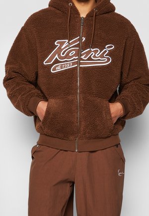 Sudadera con cremallera - brown