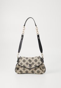 BEYZA FLAP SHOULDER BAG - Käsilaukku - black logo