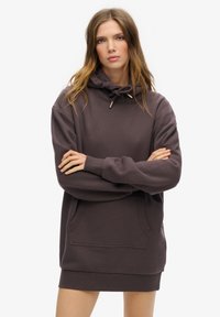 Superdry & Co TATTOO RHINESTONE - Robe de jour - carbon black