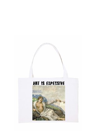 EXPENSIVE MICHAELANGE PRINT - Shopping Bag - white