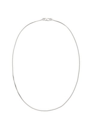 Ezüst lánc nyaklánc sima, lekerekített kialakítással. Finom láncszemekkel és biztonságos kapoccsal rendelkezik, mely sima fémből készült.