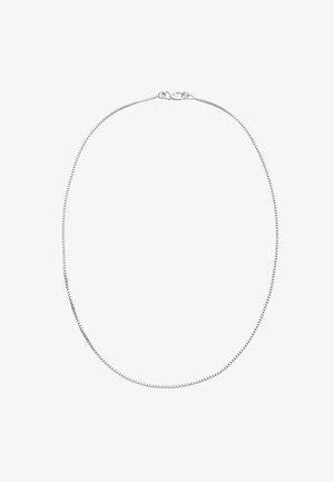 Ezüst lánc nyaklánc sima, lekerekített kialakítással. Finom láncszemekkel és biztonságos kapoccsal rendelkezik, mely sima fémből készült.