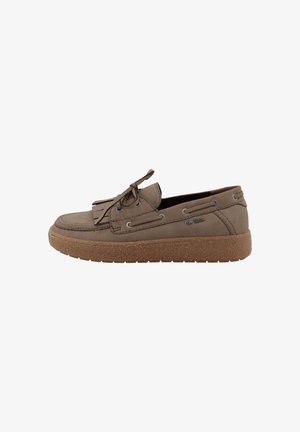 TOM TAILOR, LOAFERS - Boat shoes - taupe