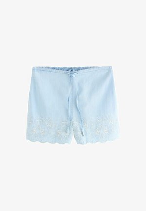 TALL FIT - Pantaloni scurți din denim - bleach embroidered
