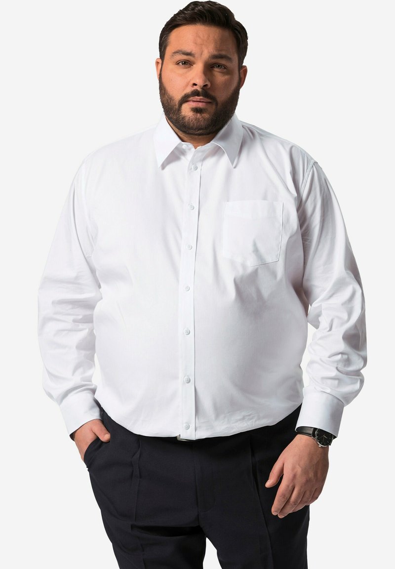 BOSTON PARK LANGARM KENTKRAGEN - Camisa - snow white