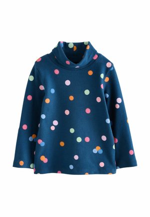 REGULAR FIT - LONG SLEEVE ROLL NECK - Neule - navy rainbow spot