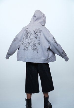 FAVELA TATTOO UNISEX - Sweat zippé - grey melange