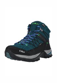 CMP RIGEL MID TREKKING SHOES WP - Hikingskor - el petrol verde fluo