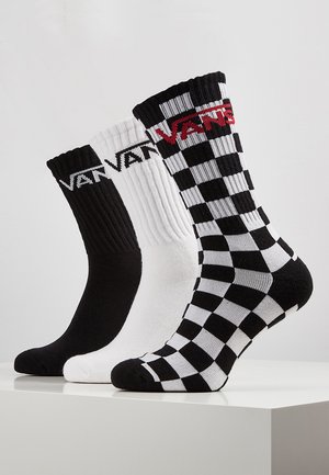 Vans CLASSIC CREW 3 PACK - Calcetines - black-checkerboard
