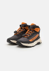 Geox J FLEXYPER PLUS  - Baskets montantes - dark grey/dark orange