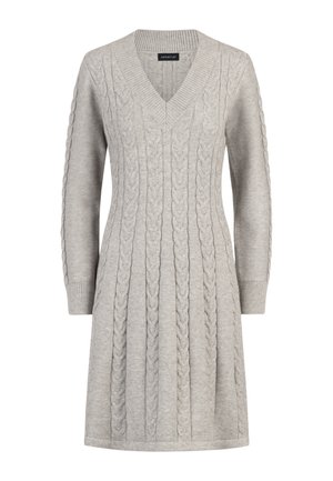 Apart Strickkleid - graumeliert