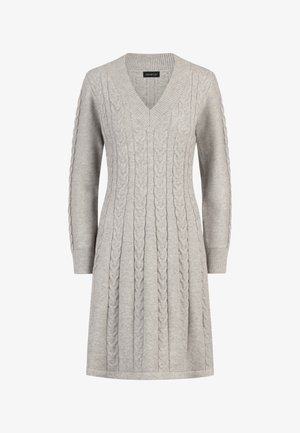 Apart Gebreide jurk - graumeliert