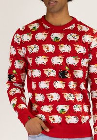 JAP CHRISTMAS DAS SCHWARZE SCHAF - Sweatshirt - red