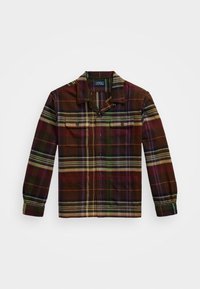 PLAID BRUSHED FLANNEL OVERSHIRT - Košeľa - brown/green/multi