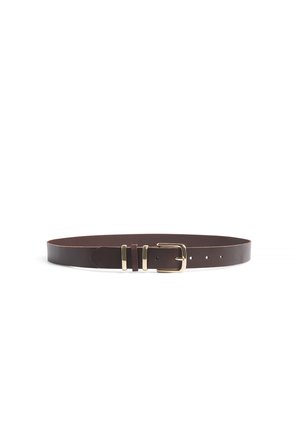 SQUARED BUCKLE - Belt - dk brown