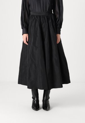 VOLUMINOUS SKIRT - Maxinederdele - black