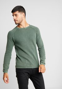 Key Largo MST THOMAS ROUND NECK - Maglione - olive