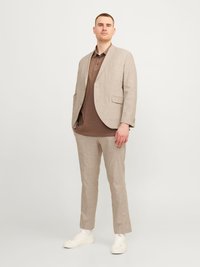 Jack & Jones PREMIUM - JPRRIVIERA LINEN MIX SUIT SLIM FIT PLUS - Anzug - travertine Thumbnail-Bild 1