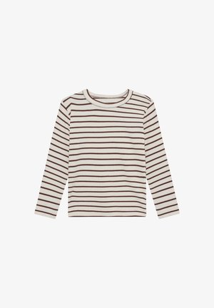 EN FANT, T-SHIRT LONG SLEEVE RIB STRIPE - Camiseta de manga larga - chestnut