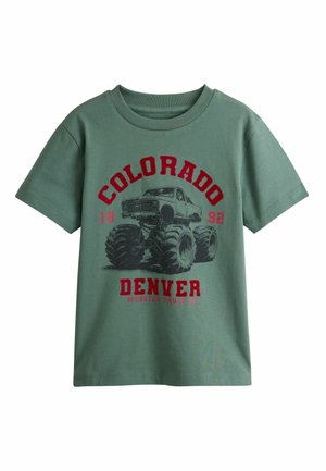 Next, SHORT SLEEVE GRAPHIC T-SHIRT  - REGULAR FIT - Print T-shirt - green monster truck