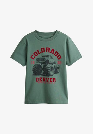 Next, SHORT SLEEVE GRAPHIC T-SHIRT - REGULAR FIT - T-shirts print - green monster truck