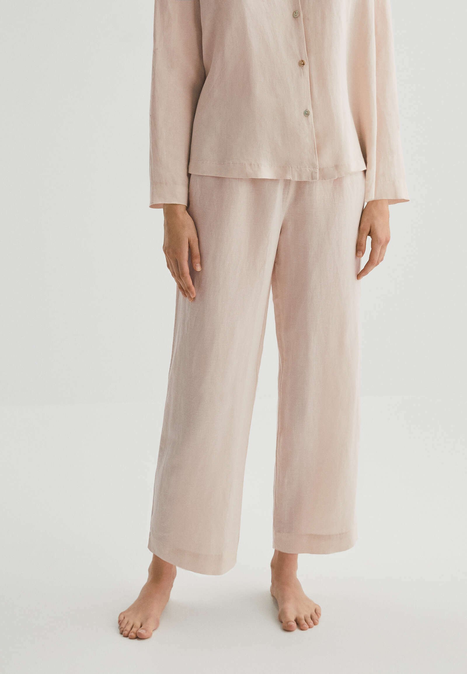 OYSHO Pantaloni del pigiama - beige - Zalando