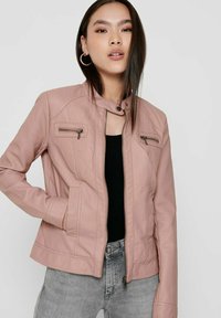 ONLY ONLBANDIT BIKER OTW - Imitatieleren jas - adobe rose