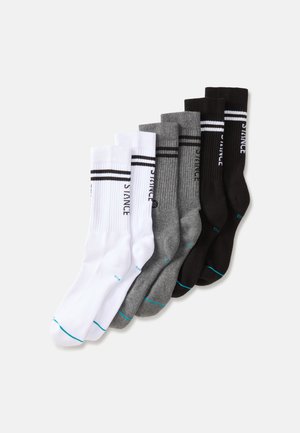 CORE CREW UNISEX 6 PACK  - Chaussettes - black/grey/white