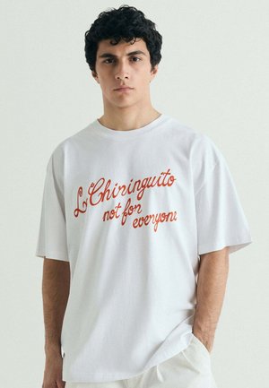 Scalpers, SCALPERS CHIRINGUITO NOTFOREVERYONE TEE - Camiseta estampada - white