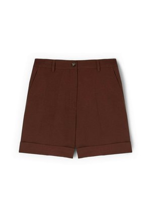 Motivi, SHORTS CON RISVOLTO - Shorts - marrone