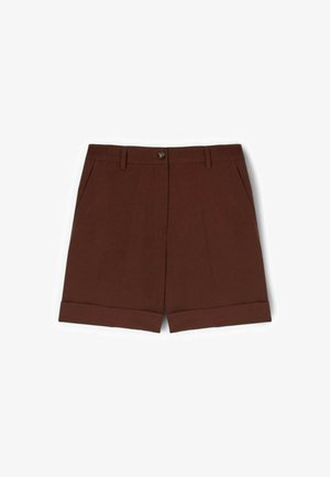 Motivi, SHORTS CON RISVOLTO - Shorts - marrone