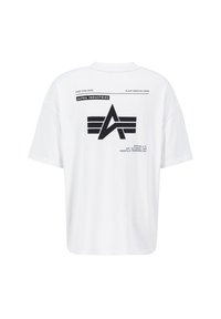 Alpha Industries LOGO - Nyomott mintás póló - white