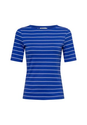 T-Shirt print - blau weiß