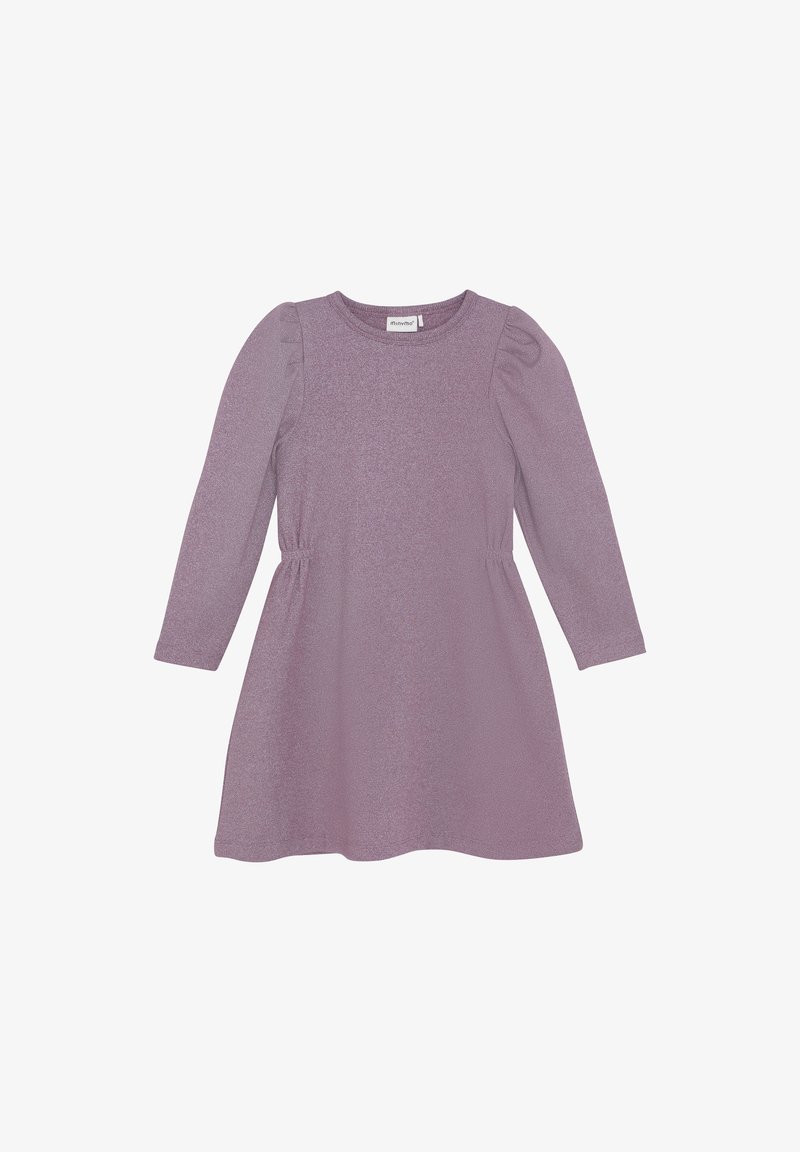 Minymo LONG SLEEVES GLITTER RIB - Cocktailjurk - rose brown