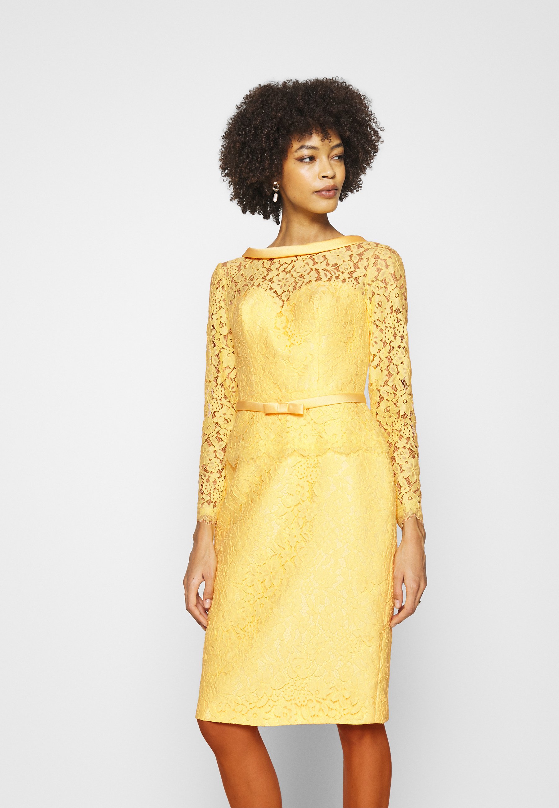 zalando vestidos amarillos Gran venta - OFF 61%
