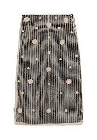 WITH FLORAL EMBROIDERY - A-Linien-Rock - beige